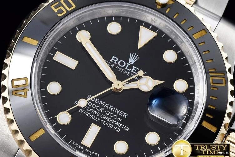 1023 ROLSUB183A – Submariner 116613 18K Wrapped TT Blk V7 Noob A- Bold 1061